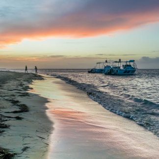 beach sunset sand Jamaica