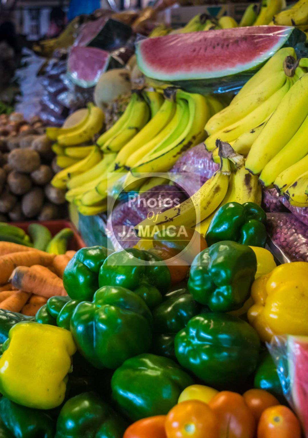 Fruits And Vegetables Galore! (Orientation Portrait) Photos Of Jamaica